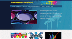 Desktop Screenshot of islandgraphicsandscreens.com