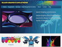 Tablet Screenshot of islandgraphicsandscreens.com